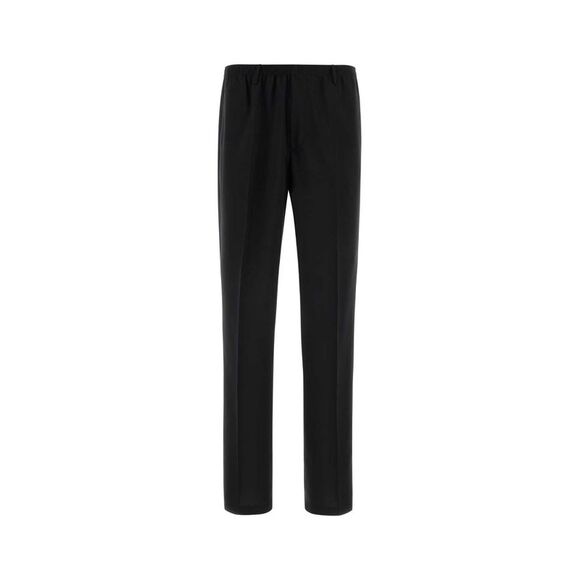 Cellar Door Men Black Jersey Wide-Leg Alfonso Pant